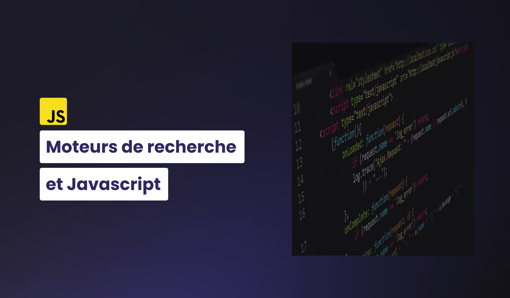 Les moteurs de recherche et le javascript