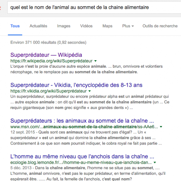 Exemple 1 SERP Rankbrain 2026