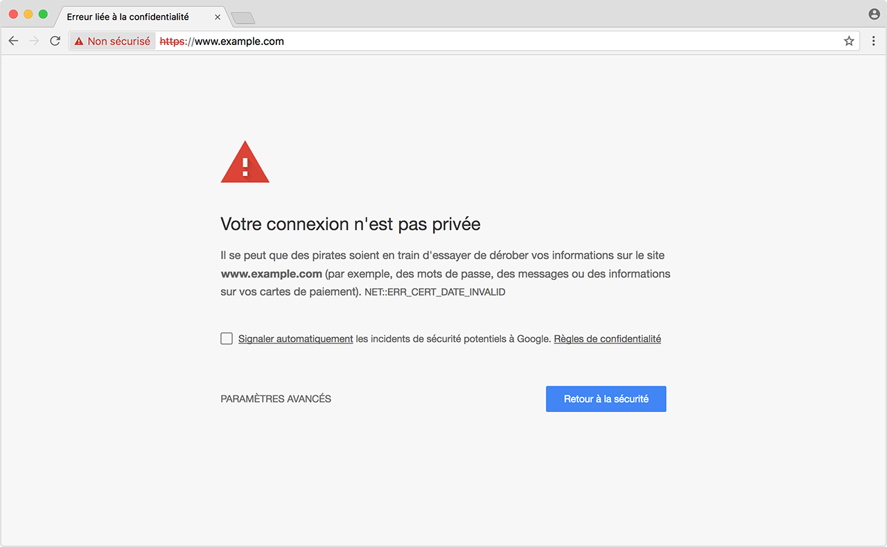 Exemple de recherche organique
