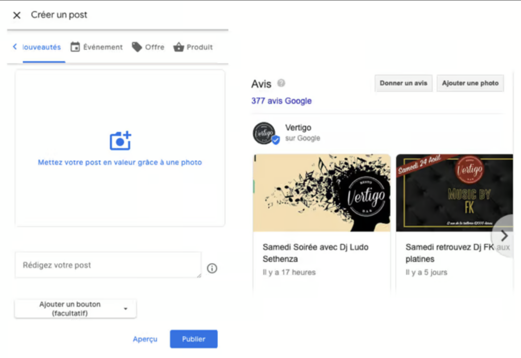 Google Post GMB.