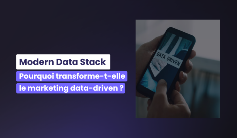 Illustration de la Modern Data Stack appliquée au marketing data-driven : architecture cloud modulaire et flux de données centralisés.